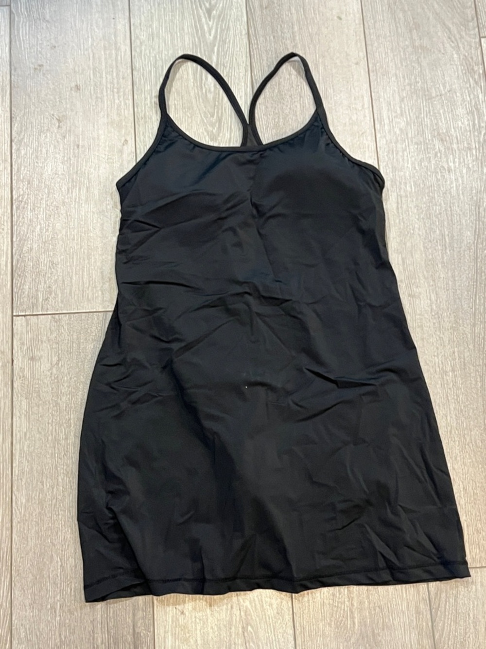 Black Strappy Swim Dress